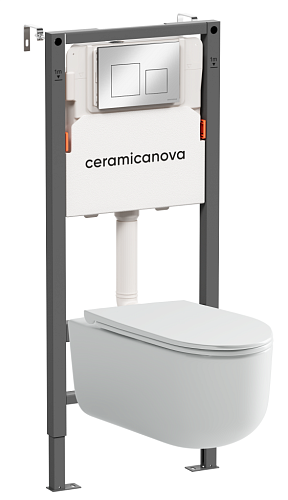 Ceramica Nova  CN4006_121002CH Комплект: Унитаз, Инсталляция, Кнопка смыва