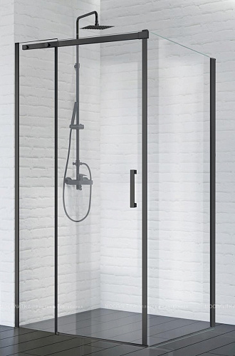 BelBagno  ACQUA-90-FIX-C-NERO Боковая стенка