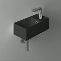 SIMAS AG20 nero matt*1 AGILE Раковина подвесная 40х20 см, правая , с 1 отв под смеситель,цвет NERO MATT
