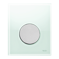 TECE 9242652 TECEloop Urinal, Кнопка смыва, стекло зеленое/клавиша хром матовый