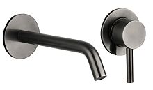 Aquame AQM6215GM Siena Смеситель для раковины, комплект, Gun metal (металл)