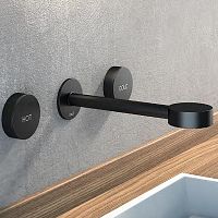 Cisal SM01351040 Slim Смеситель для раковины, излив 185-200 мм, внешняя часть, черный матовый