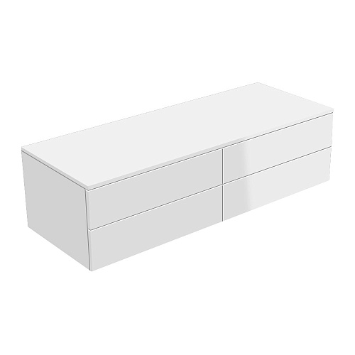 Keuco 31766210000 Edition 400 Тумба боковая 140х53.5 см, белый глянцевый/белый глянцевый купить недорого в интернет-магазине Сквирел