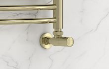 Сунержа 020-1400-1212 Вентиль угловой, (цилиндр) G 1/2" НР х G 1/2" НР, шампань