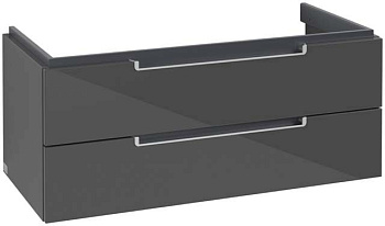 Villeroy & Boch A69000FP Subway 2.0 Тумба под раковину 99х45 см, серый глянцевый (Glossy Grey)