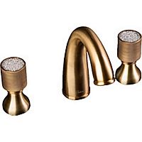 Boheme 317-Royal/CRST Royal Cristal Смеситель для умывальника, на 3 отверстия, бронза