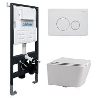Abber Rechteck AC1201-AC0105-AC0121MW Инсталляция с подвесным унитазом