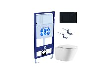 Aquatek Либерти SET AQUATEK ЛИБЕРТИ-012 4в1 Комплект: Унитаз, Инсталляция, Кнопка смыва