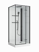 BelBagno Uno UNO-CAB-A-1-90-C-NERO-Bi-TOP-R Душевая кабина