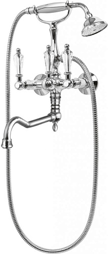 Cezares DIAMOND-VDF-03/24-Sw Смеситель для ванны, золото 24 карат/ручки Swarovski