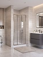 BelBagno UNO-195 UNO-195-BF-3-80-C-Cr Душевая дверь в нишу