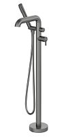 Deante BQS_D17M Silia Смеситель для ванны напольный, с внутренней частью, Titanium (титан)