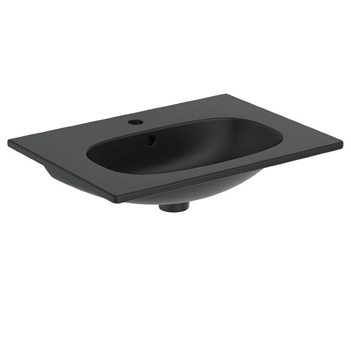 Ideal Standard T3510V3 Tesi Vanity Раковина подвесная 60х45 см, для монтажа соло, Silk Black (черный шелк)