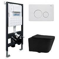 Abber Rechteck AC1201MB-AC0105-AC0121MW Инсталляция с подвесным унитазом