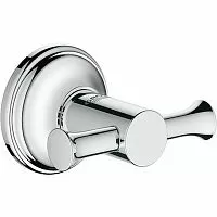 Grohe 40656001 крючок двойной ESSENTIALS AUTHENTIC (хром) купить  в интернет-магазине Сквирел