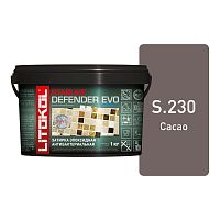 LITOKOL Starlike EVO S230(1кг) Defender CACAO Эпоксидная затирка