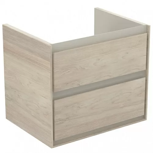 Ideal Standard E0818UK Connect Air Тумба для раковины 60х44 см, подвесная, Wood light brown + Matt Light Brown (светло-коричневое дерево + светло-коричневый матовый)
