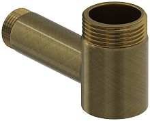 Сунержа 05-1506-0112 Уголок переходной н/ж G 1" нар.р. / G 1/2" нар.р. удл. L-60 мм, состаренная бронза