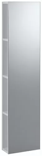 Geberit iCon 840028000 Шкафчик высокий с полочками и зеркалом, 280х1200х140 мм, белый глянец купить  в интернет-магазине Сквирел