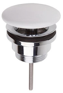 Villeroy & Boch 680900R2 Незапираемый сливной клапан, ярко-белый (Star White) CeramicPlus