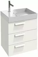 Jacob Delafon EB1306-G1C  Тумба  RYTHMIK для раковины-столешницы 3 выдвижных ящика с механизмом "плавное закрвание", для раковины EXR112-Z /59,5х36х63,4/ (белый ) купить  в интернет-магазине Сквирел