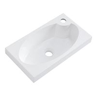 BelBagno BB-460-PM-LVB Pietra Mini Раковина из искусственного мрамора 46х26 см, белая
