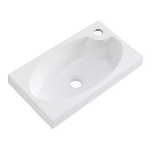 BelBagno BB-460-PM-LVB Pietra Mini Раковина из искусственного мрамора 46х26 см, белая