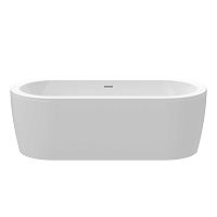 Акриловая ванна CEZARES SLIM CENTRAL-180-80-60-W37-SET SLIM 180х80 см, белая