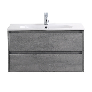 BelBagno KRAFT-900-2C-SO-CG База под раковину 90х46 см, подвесная, Cemento Grigio (цемент)