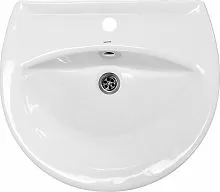 Sanita WB.PD/Attica/55-C/WHT.G/S1 Аттика 55 Умывальник пьедестальный 54х47 см, ВКС белый S1