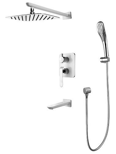 Lemark LM4922CW Melange Душевой комплект, белый