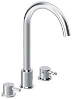 Damixa 360200000 Scandinavian Pure Смеситель для умывальника, монтаж в столешницу, трёхсекционный, хром Damixa 360200000 Scandinavian Pure Смеситель для умывальника, монтаж в столешницу, трёхсекционный, хром