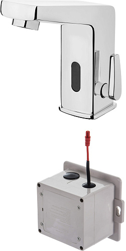 Deante BCH_029R Sensor Смеситель для раковины сенсорный, с регулировкой температуры, от батареек, хром купить недорого в интернет-магазине Сквирел