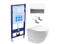 Aquatek ЕВРОПА SET AQUATEK ЕВРОПА T-17-KDI72 Комплект: Унитаз, Инсталляция, Кнопка смыва