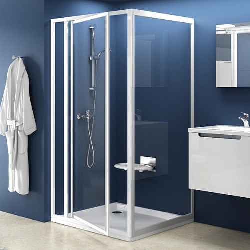 Ravak 03VA0100Z1 SDOP-100 белая+Транспарент, душевая дверь снято с производства
