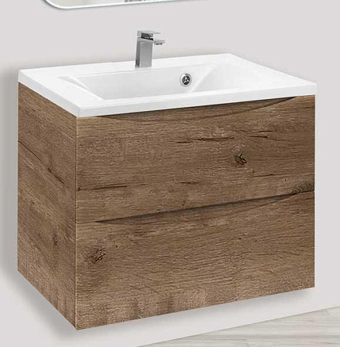 Vincea VMC-2MA650VO Mia База под раковину, 65х50 см, подвесная, V.Oak (дуб винтаж) купить  в интернет-магазине Сквирел