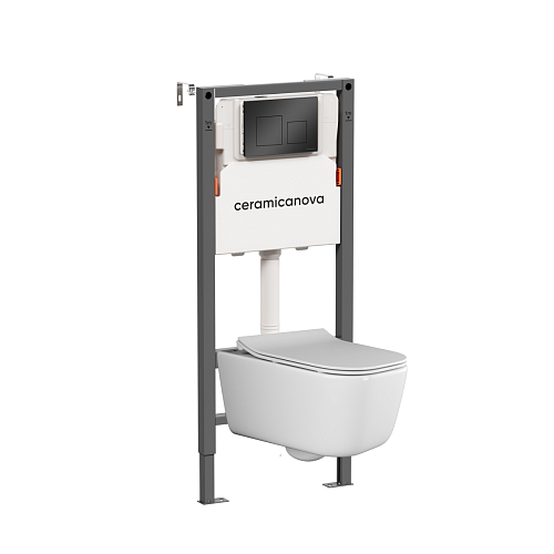 Ceramica Nova  CN3005_121002MB Комплект: Унитаз, Инсталляция, Кнопка смыва