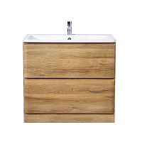 BelBagno ALBANO-800-2C-PIA-RR База под раковину 80х45 см, напольная, Rovere Rustico (дуб Rustico) купить  в интернет-магазине Сквирел