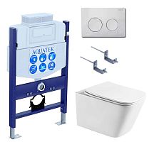 Aquatek ЛИБРА SET AQUATEK ЛИБРА T-TDI002 Комплект: Унитаз, Инсталляция, Кнопка смыва