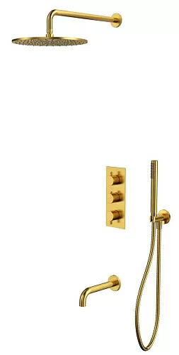 Whitecross Y brushed gold YSET11GLB Смеситель скрытого монтажа