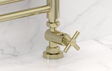 Сунержа 020-1409-1234 Вентиль прямой, (крест) G 1/2" НР х G 3/4" НГ, шампань