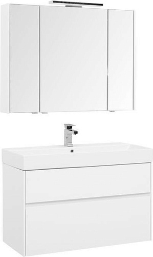 Aquanet 00207800 Бруклин Комплект мебели для ванной комнаты, белый купить  в интернет-магазине Сквирел