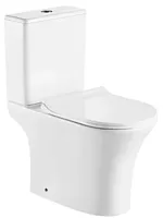 Sole QUADRO12SC1B Quadro Унитаз-компакт с функцией биде и крышкой Soft-close, 38х68 см, белый