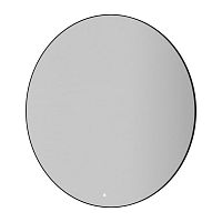 Зеркало круглое с LED подсветкой сенсор антипар 120х120 см Boheme 545-120-B рама черная матовая