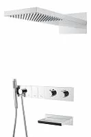 Встроенная душевая система 55х45х140 см Boheme ZODIAC 133-2-CR хром