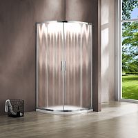 Vincea VSQ-1G800CH Garda Душевой уголок 80х80 см, профиль хром/стекло шиншилла