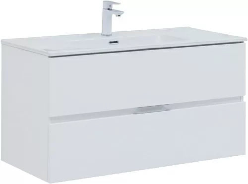 Aquanet 00277518 Алвита New Тумба под раковину, подвесная, 100х45 см, белая купить  в интернет-магазине Сквирел