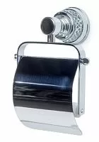 Держатель туалетной бумаги с крышкой 20,5х12 см Boheme AURA 10241-CR хром купить  в интернет-магазине Сквирел
