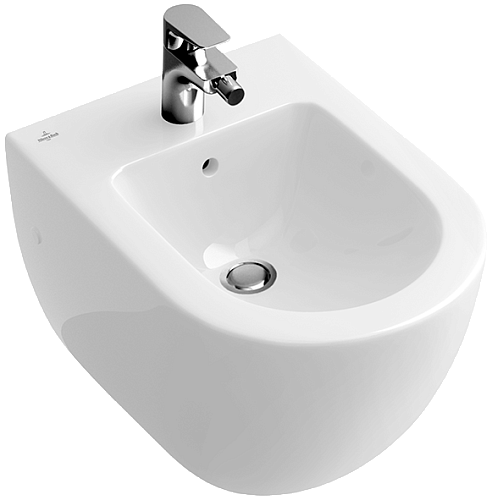 Villeroy & Boch 740000R2 Subway Биде подвесное 37х56 см, ярко-белый (Star White) CeramicPlus