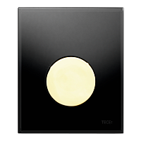 TECE 9242658 TECEloop Urinal, Кнопка смыва, стекло черное/клавиша золотая